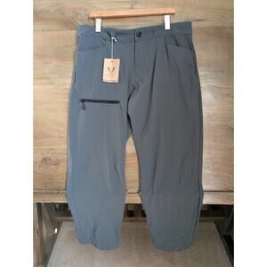 For Loh Solair UPF Lightweight Pants Mens 38 Green High Waisted Straight Leg NWT